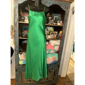 PISTOLA MARI MIDI SLIPDRESS IN GORGEOUS GREEN S